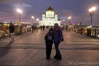 Вид на Храм Христа Спасителя Cathedral of Christ the Savior