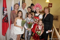 2013-09-10 TimoTi Sannikov & Alika Sannikova&Ol'ga Gel'fand, Chairman of the Israel Union of Compatriots 'Moscow', Anna Reznikova,singer, Nati Gail,singer,  Natalya Yakimchuk,Head of the Representation of the Russian cooperation, Tali & Emili Kuper,singers